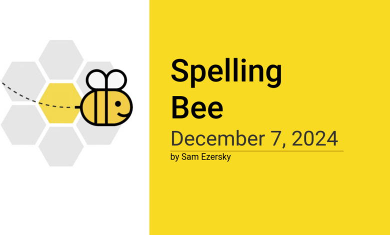 today's spelling bee answers