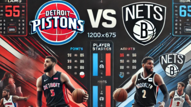 detroit pistons vs brooklyn nets match player stats