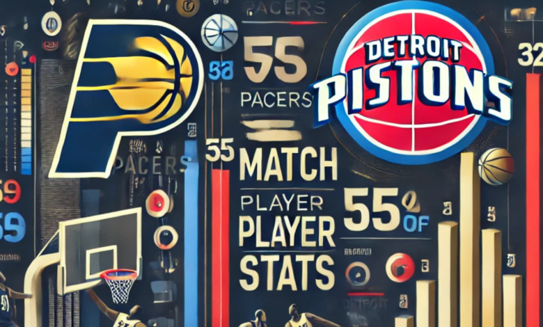 pacers vs detroit pistons match player stats