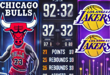 Chicago Bulls vs Lakers Match Player Stats