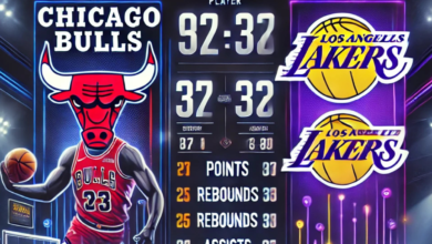 Chicago Bulls vs Lakers Match Player Stats