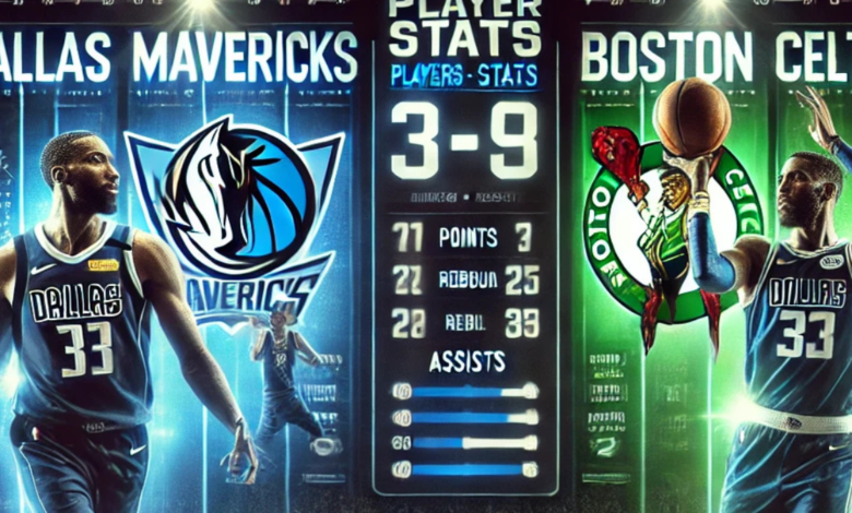 Dallas Mavericks vs Boston Celtics Match Player Stats